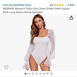Mesh sleeve body suit